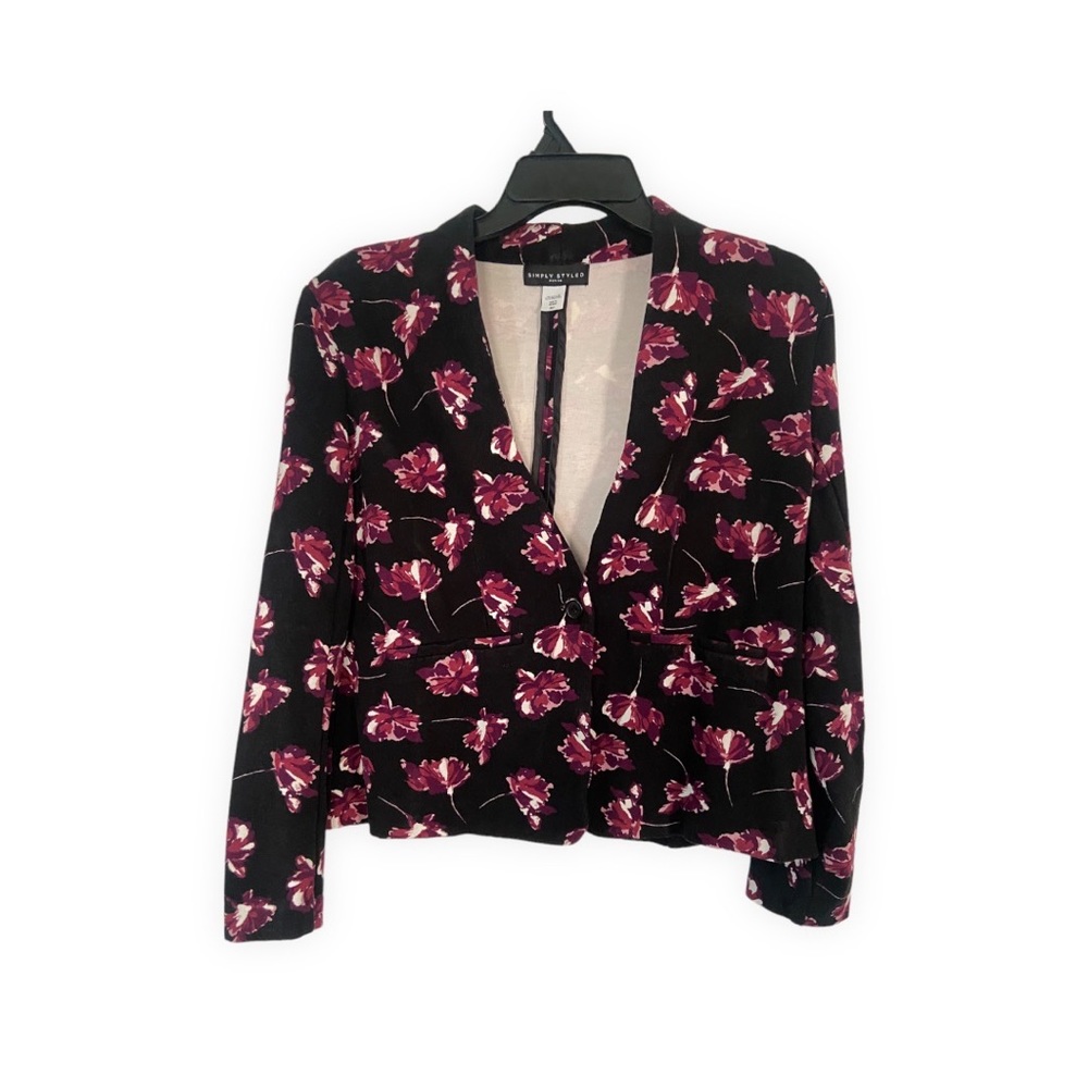 blazers for women Black Floral Size XLP petite